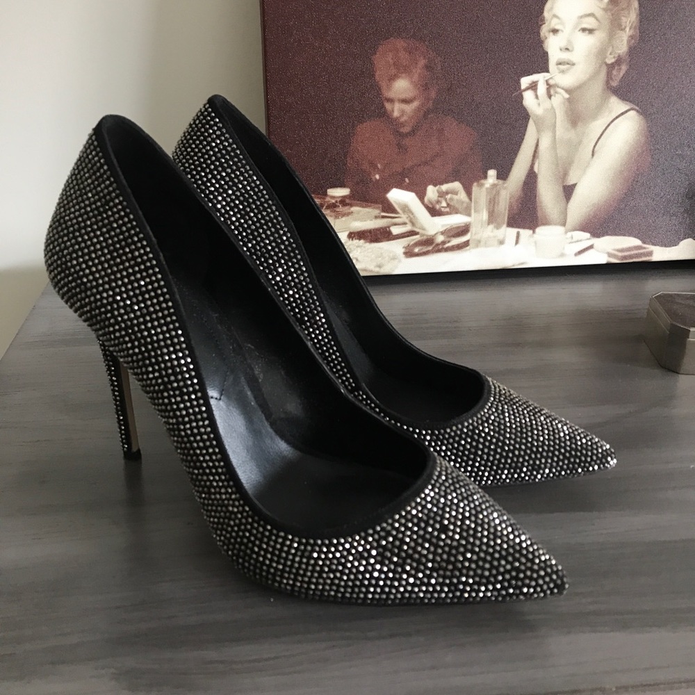 Aldo diamond studded stilettos - size 9